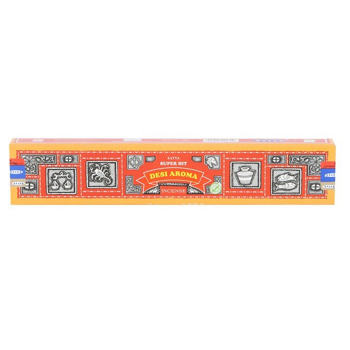 12 Packs of Superhit Desi Aroma Incense Sticks by Satya - Scents & Gifts UK