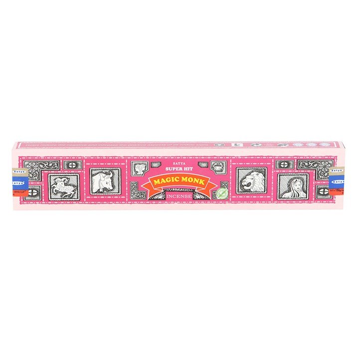 12 Packs of Superhit Magic Monk Incense Sticks by Satya - Scents & Gifts UK