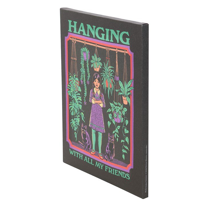 19x25cm Hanging With All My Friends Canvas Plaque by Steven Rhodes - Scents & Gifts UK