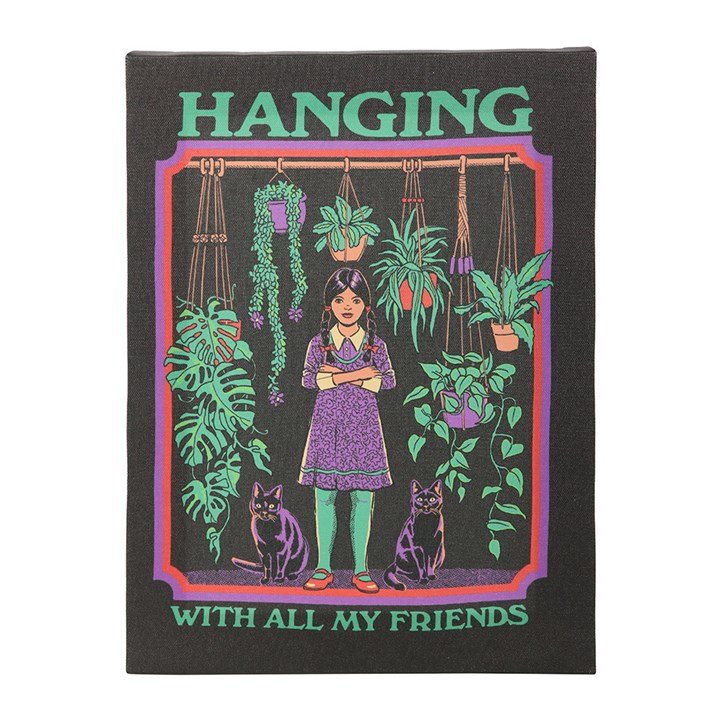 19x25cm Hanging With All My Friends Canvas Plaque by Steven Rhodes - Scents & Gifts UK