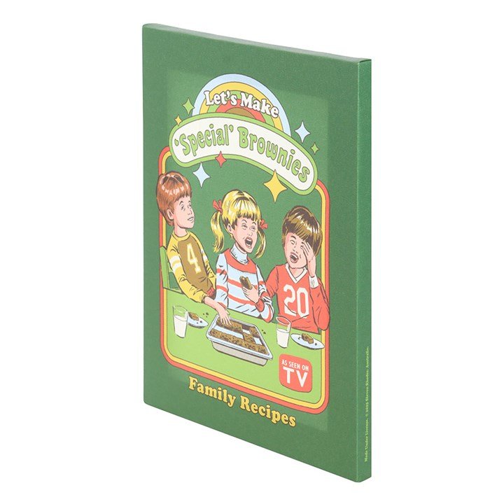 19x25cm Let's Make Brownies Canvas Plaque by Steven Rhodes - Scents & Gifts UK