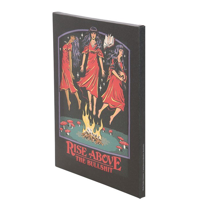 19x25cm Rise Above the Bullshit Canvas Plaque by Steven Rhodes - Scents & Gifts UK