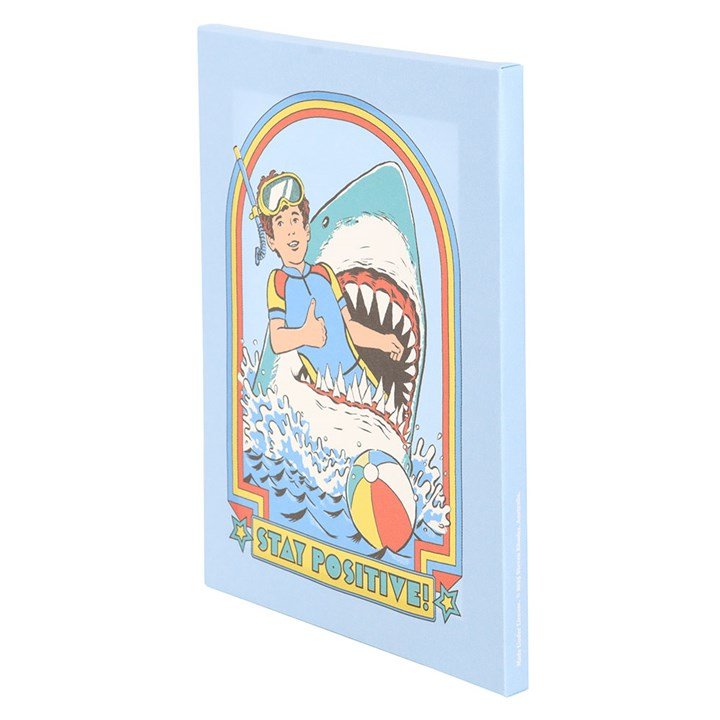 19x25cm Stay Positive Canvas Plaque by Steven Rhodes - Scents & Gifts UK