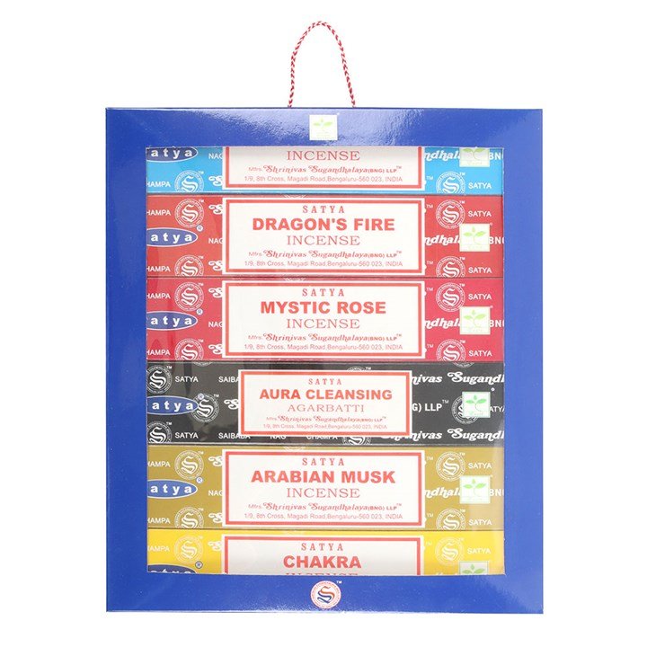 6 Packs of Assorted Fragrance Incense Sticks by Satya - Scents & Gifts UK