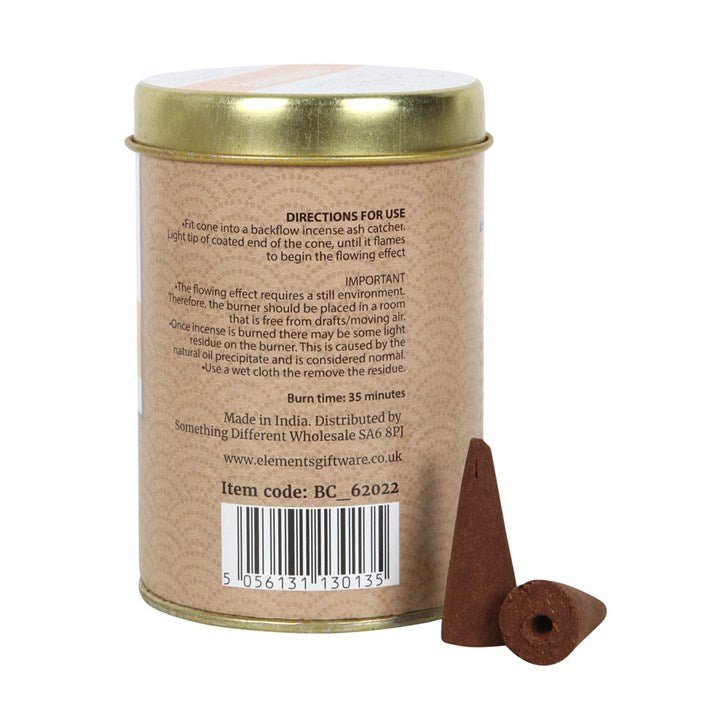 6 Tins of Elements Frankincense Jumbo Backflow Cones - Scents & Gifts UK