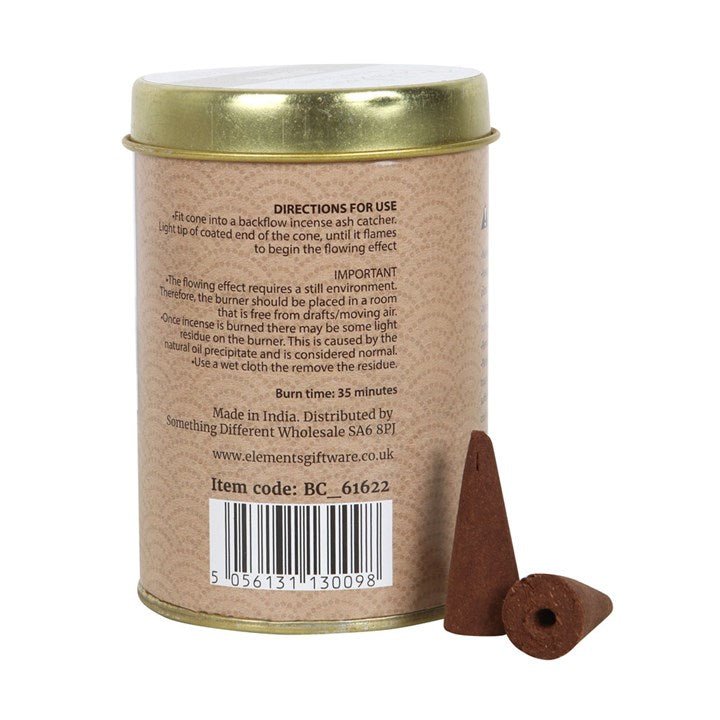 6 Tins of Elements Jasmine Jumbo Backflow Cones - Scents & Gifts UK