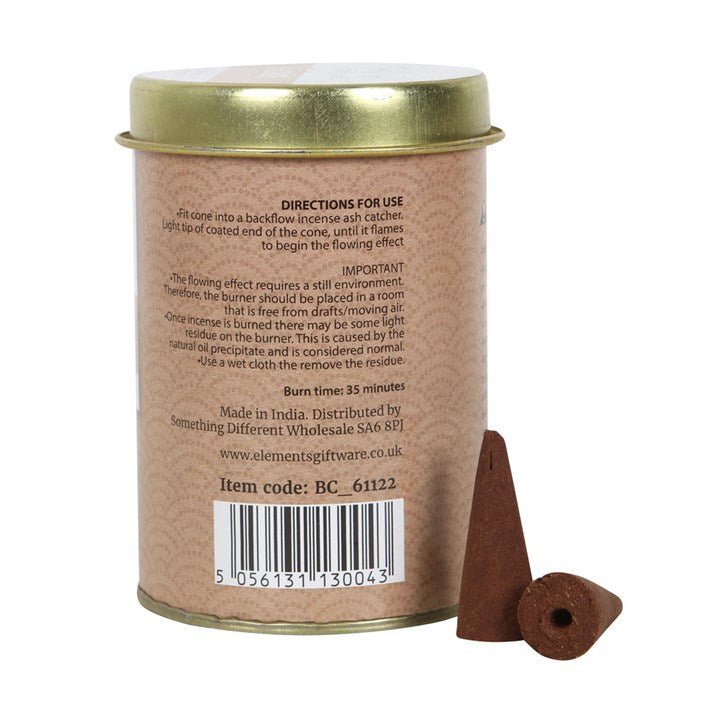 6 Tins of Elements Palo Santo Jumbo Backflow Cones - Scents & Gifts UK