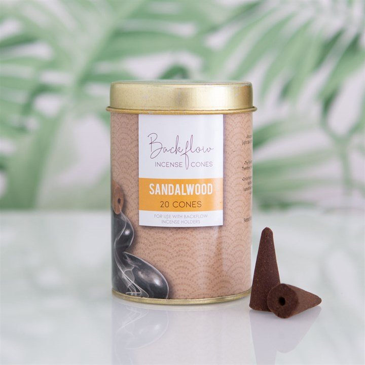 6 Tins of Elements Sandalwood Jumbo Backflow Cones - Scents & Gifts UK