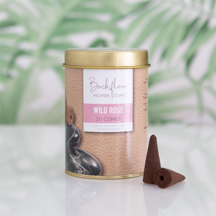 6 Tins of Elements Wild Rose Jumbo Backflow Cones - Scents & Gifts UK