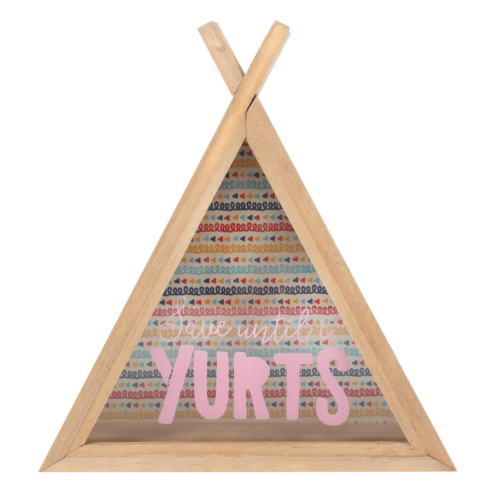 Save Until It Yurts Teepee Money Box