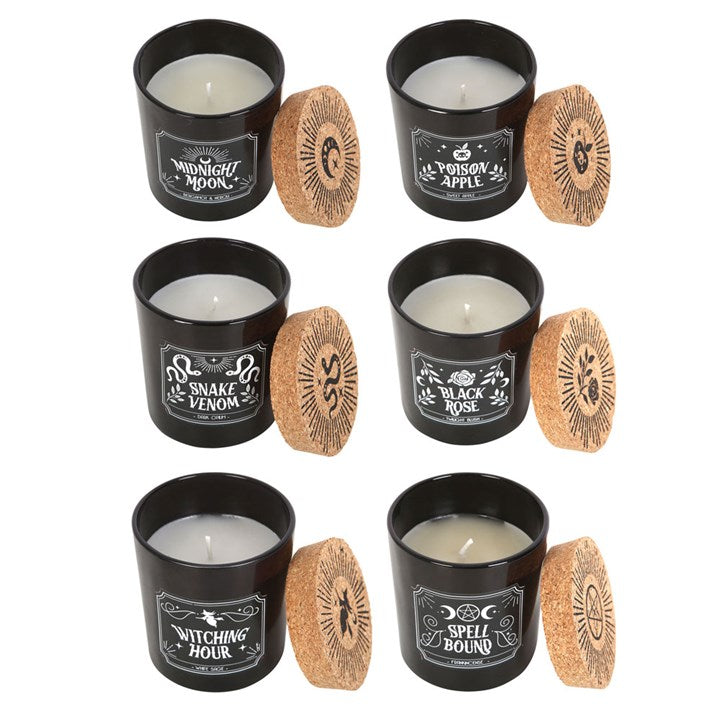 Set of 6 Midnight Ritual Candles