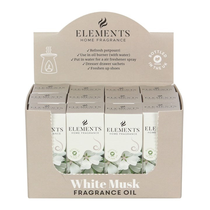 Set of 12 Elements White Musk Fragrance Oils