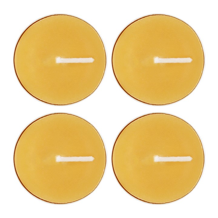 Set of 4 Beeswax Tealights