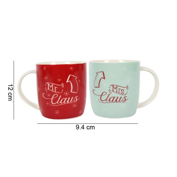 Mr & Mrs Claus Mugs