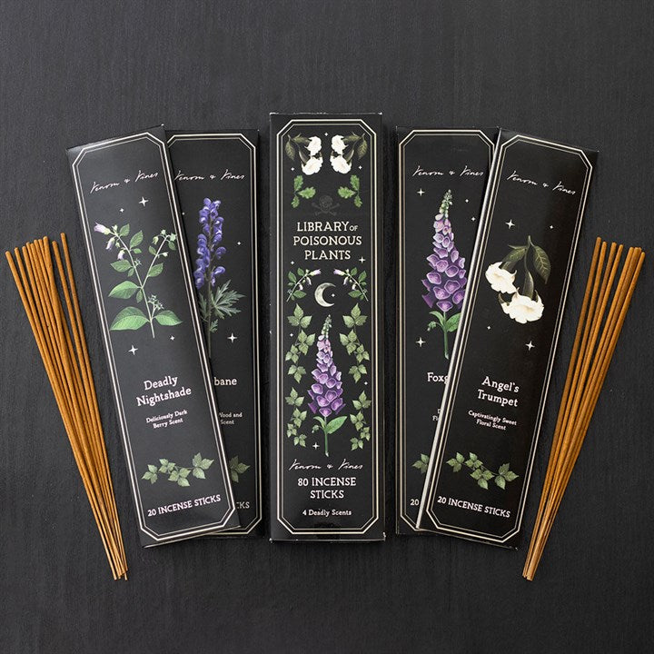 Set of 4 Poisonous Plants Incense Stick Packs