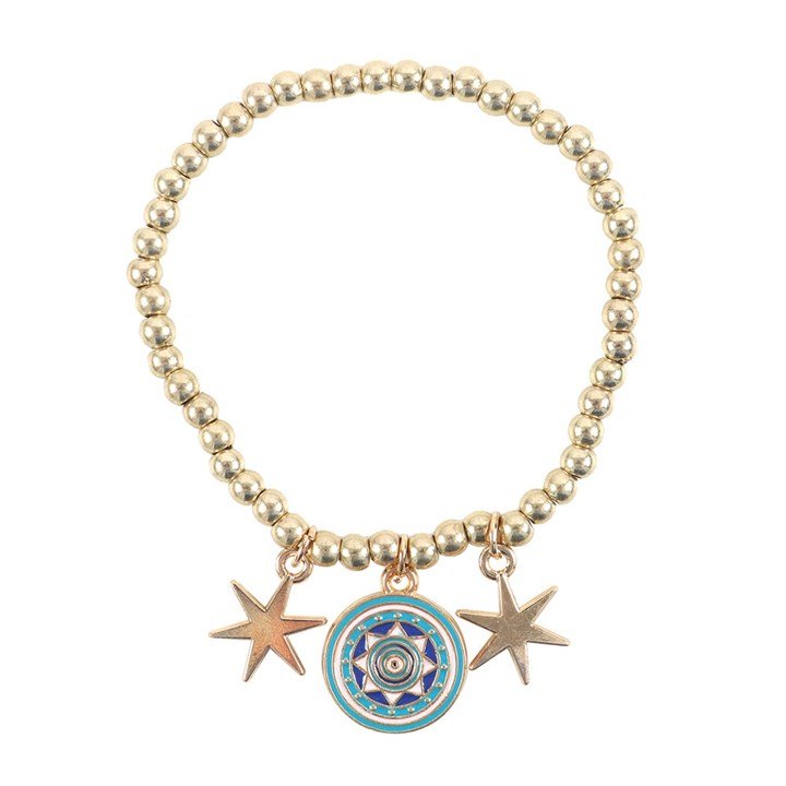 All Seeing Eye Beaded Charm Bracelet - Scents & Gifts UK
