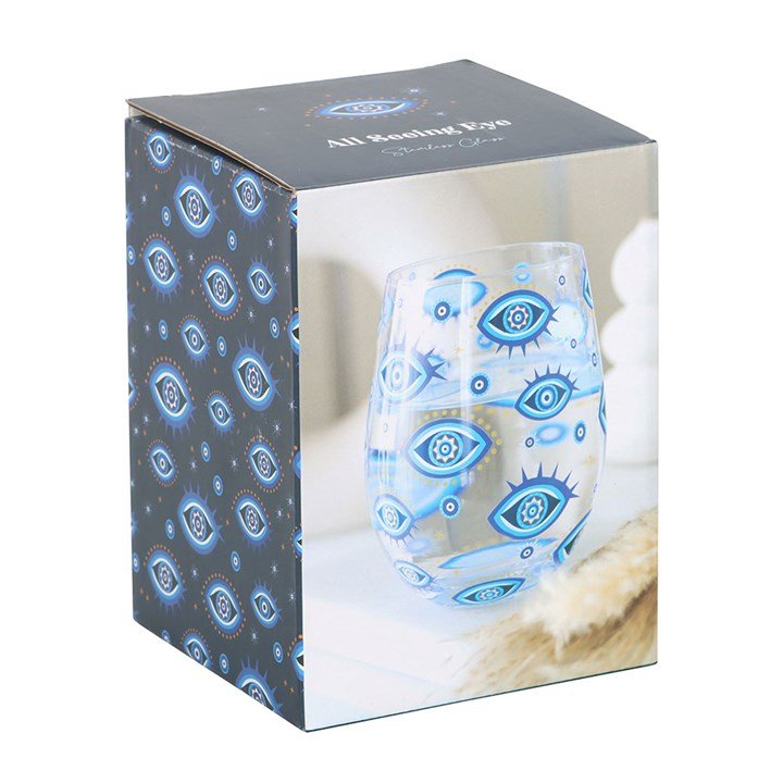 All Seeing Eye Print Stemless Glass - Scents & Gifts UK