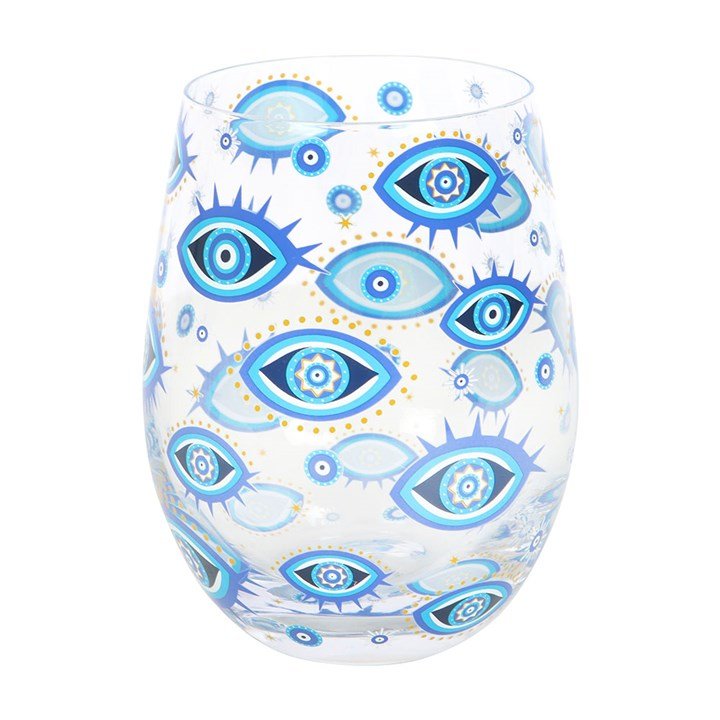 All Seeing Eye Print Stemless Glass - Scents & Gifts UK