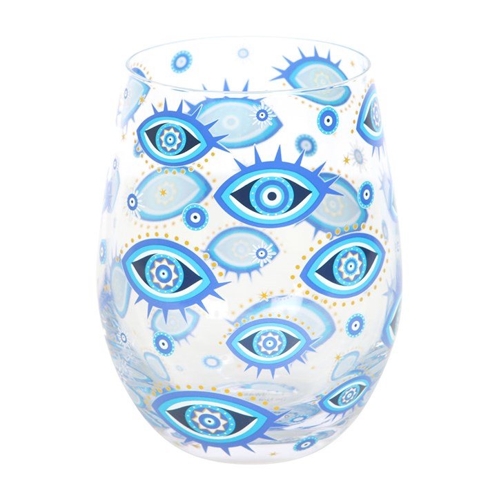 All Seeing Eye Print Stemless Glass - Scents & Gifts UK