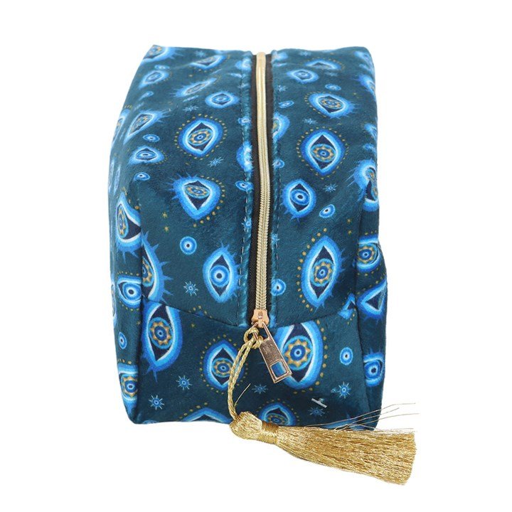 All Seeing Eye Print Velvet Makeup Bag - Scents & Gifts UK
