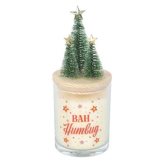 Bah Humbug Orange & Clove Glass Candle with Tree - Scents & Gifts UK