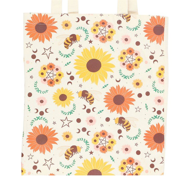 Bee Radiant Print Polycotton Tote Bag - Scents & Gifts UK