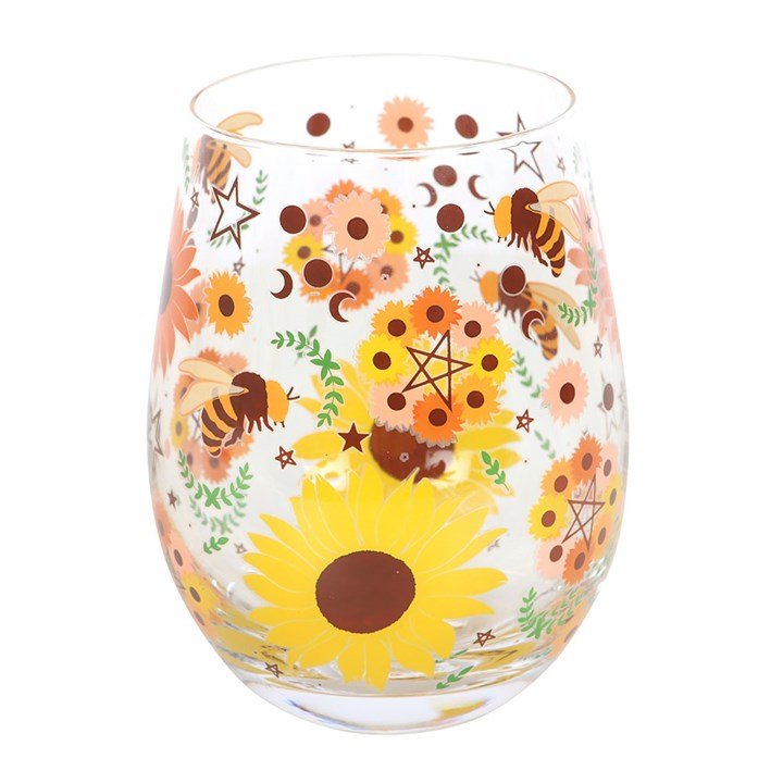 Bee Radiant Print Stemless Glass - Scents & Gifts UK