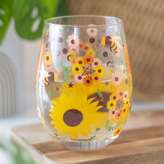 Bee Radiant Print Stemless Glass - Scents & Gifts UK