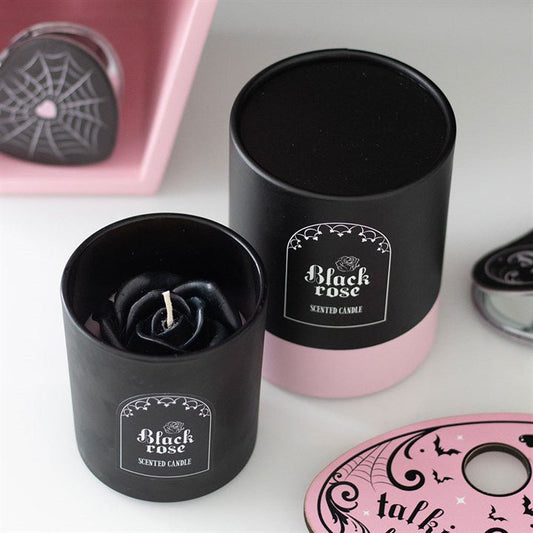 Black Rose Candle with 3D Roses - Scents & Gifts UK