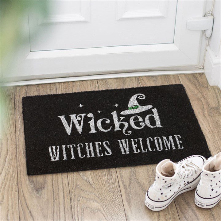 Black Wicked Witches Welcome Doormat - Scents & Gifts UK