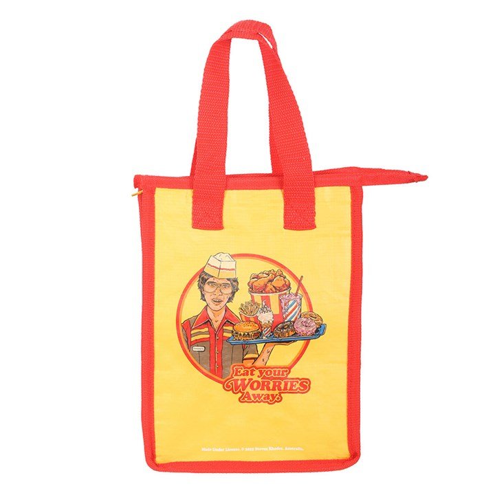 Eat Your Worries Lunch Bag by Steven Rhodes - Scents & Gifts UK