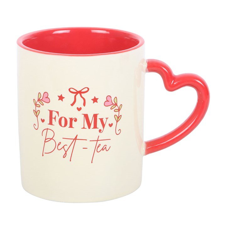 For My Best - Tea Mug with Heart Handle - Scents & Gifts UK