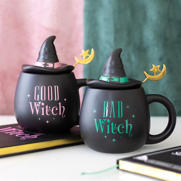 Good Witch Lidded Mug with Spoon - Scents & Gifts UK