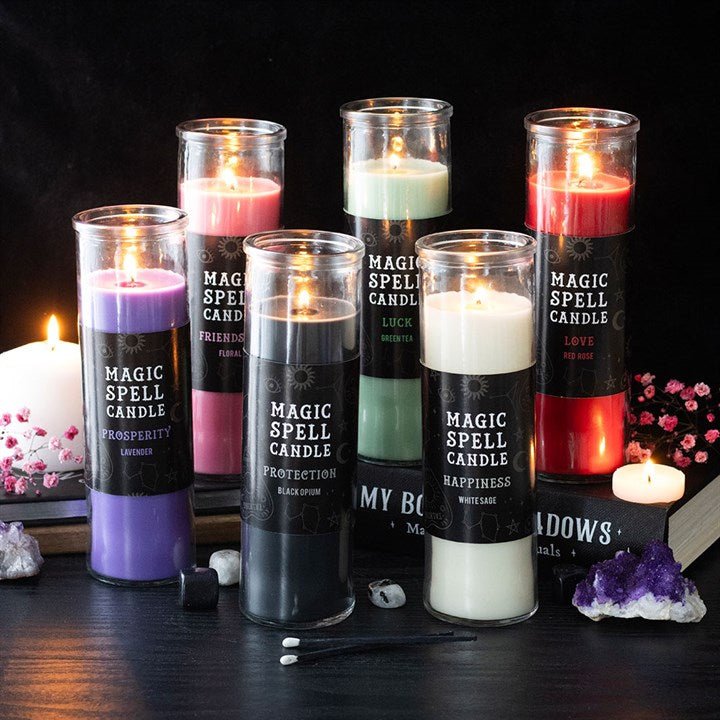 Protection Opium Magic Spell Tube Candle - Scents & Gifts UK