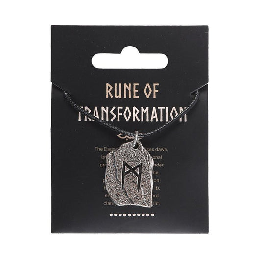 Rune of Transformation Viking Cord Necklace - Scents & Gifts UK