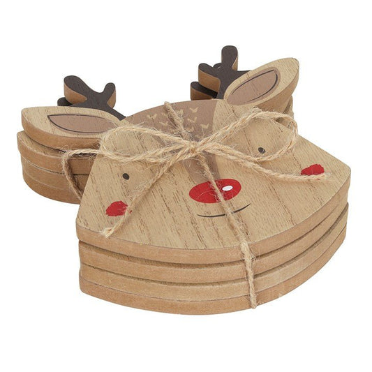 Set of 4 Reindeer Coasters - Scents & Gifts UK