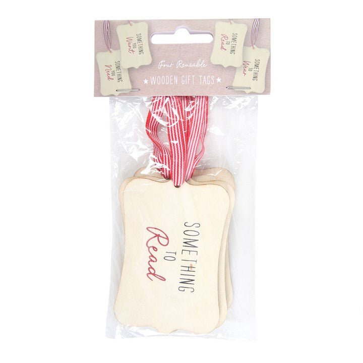 Set of 4 Reusable Wooden Gift Tags - Scents & Gifts UK