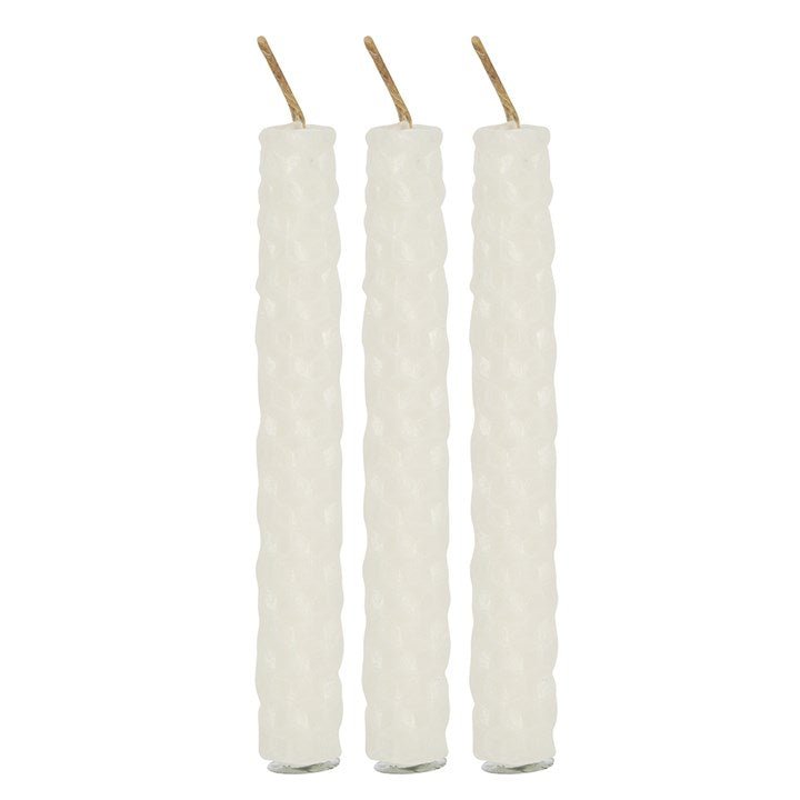 Set of 6 Cream Beeswax Spell Candles - Scents & Gifts UK