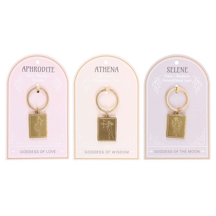 Set of 6 Goddess Energy Keyrings - Scents & Gifts UK