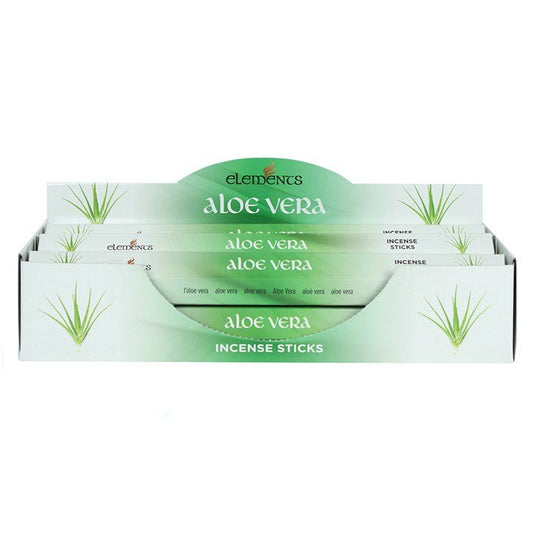 Set of 6 Packets of Elements Aloe Vera Incense Sticks - Scents & Gifts UK