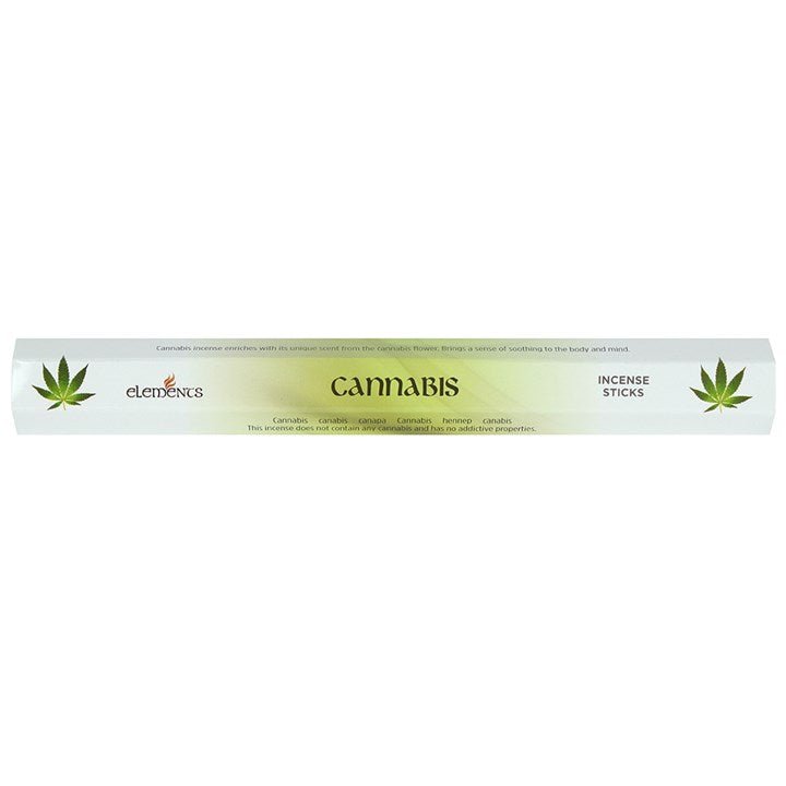 Set of 6 Packets of Elements Cannabis Incense Sticks - Scents & Gifts UK