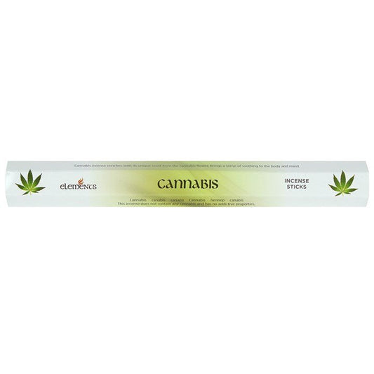 Set of 6 Packets of Elements Cannabis Incense Sticks - Scents & Gifts UK