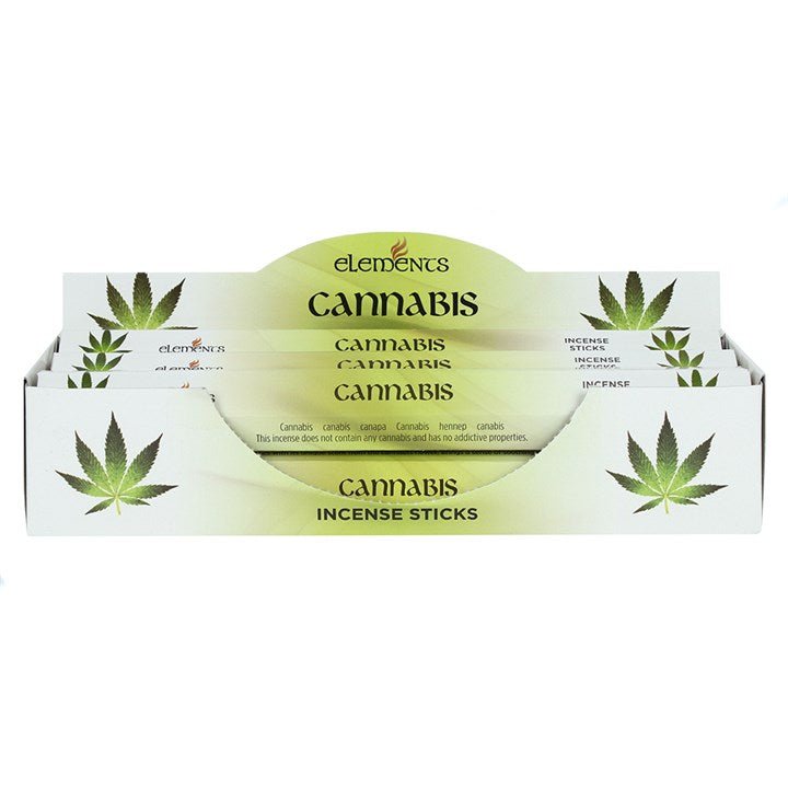 Set of 6 Packets of Elements Cannabis Incense Sticks - Scents & Gifts UK