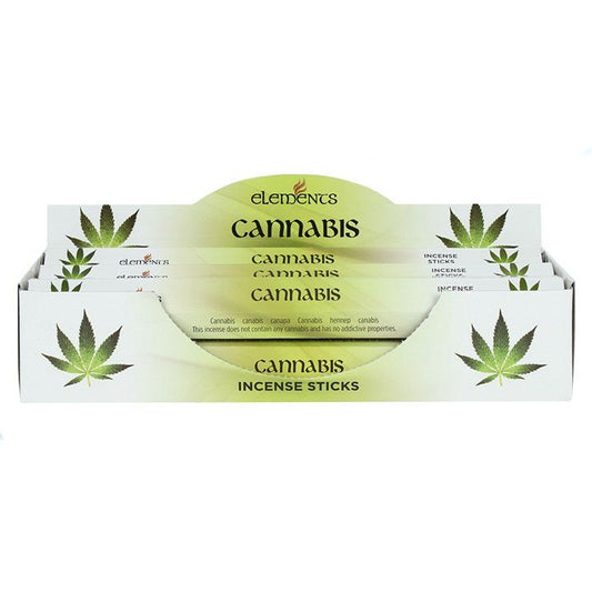 Set of 6 Packets of Elements Cannabis Incense Sticks - Scents & Gifts UK