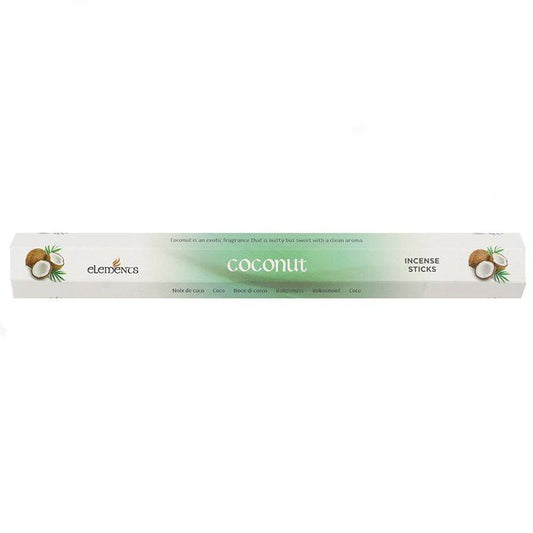 Set of 6 Packets of Elements Coconut Incense Sticks - Scents & Gifts UK