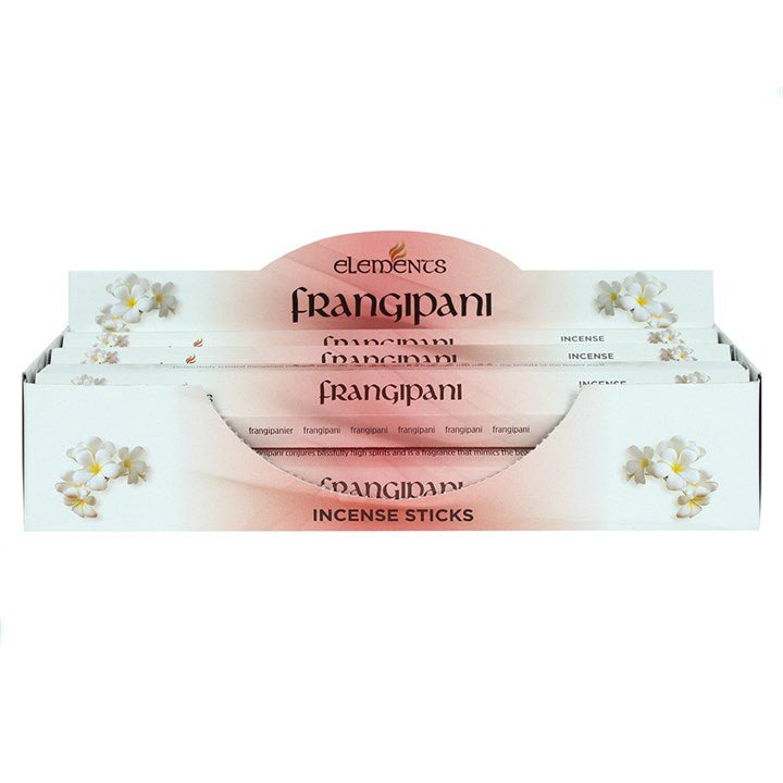 Set of 6 Packets of Elements Frangipani Incense Sticks - Scents & Gifts UK