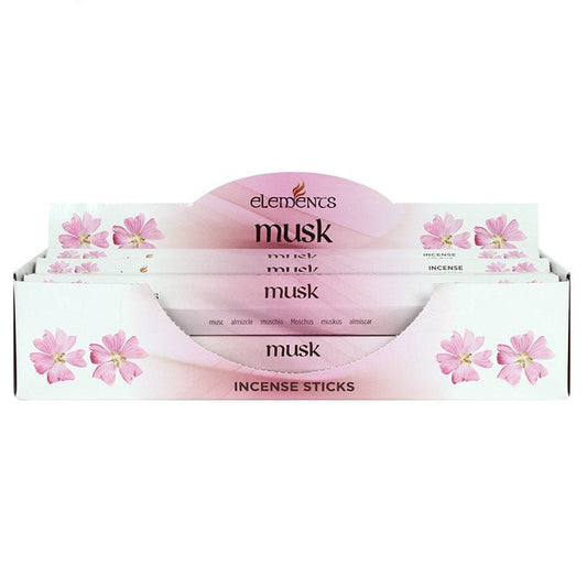 Set of 6 Packets of Elements Musk Incense Sticks - Scents & Gifts UK
