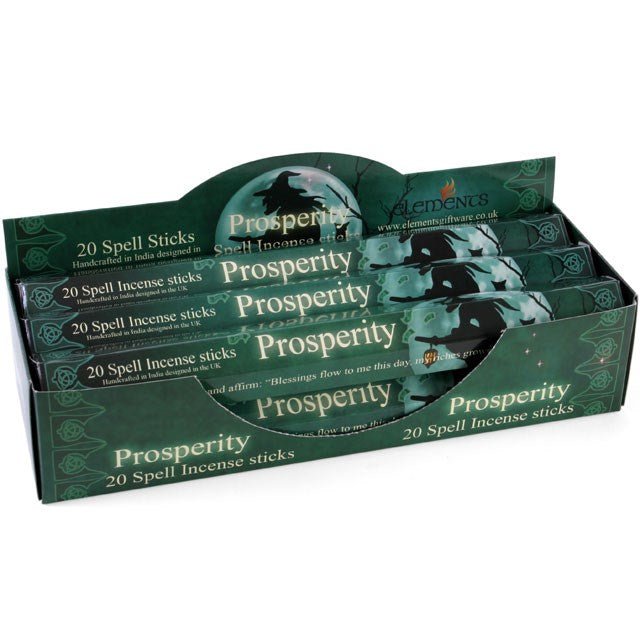 Set of 6 Packets of Prosperity Spell Incense Sticks by Lisa Parker - Scents & Gifts UK