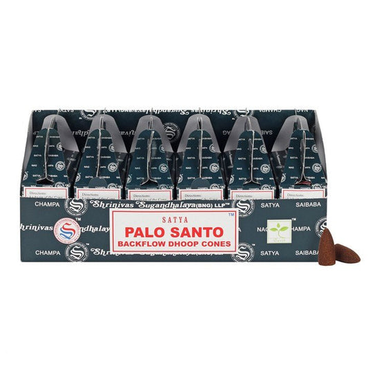 Set of 6 Packets of Satya Palo Santo Backflow Dhoop Cones - Scents & Gifts UK