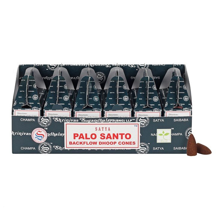 Set of 6 Packets of Satya Palo Santo Backflow Dhoop Cones - Scents & Gifts UK